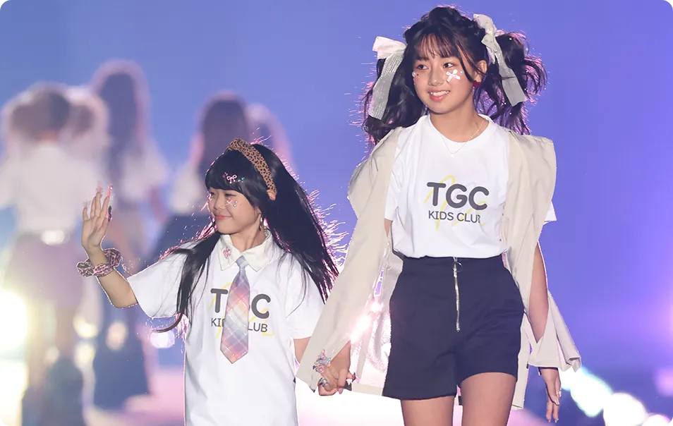 TGC KIDS CLUBランウェイモデル体験会。